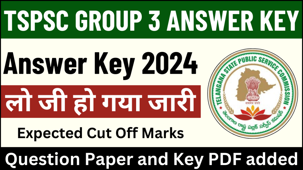 TSPSC Group 3 Answer Key 2024