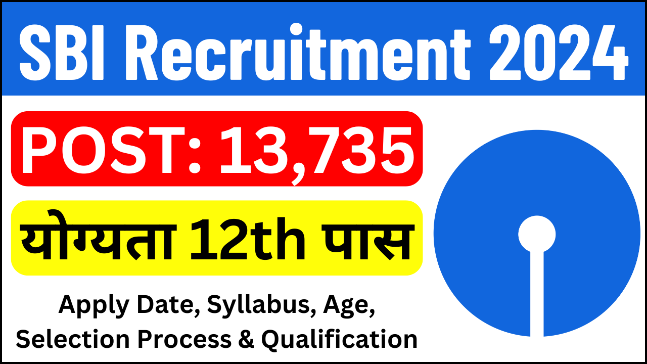 SBI Clerk Recruitment 2024: Apply Online for 13,735 Vacancies