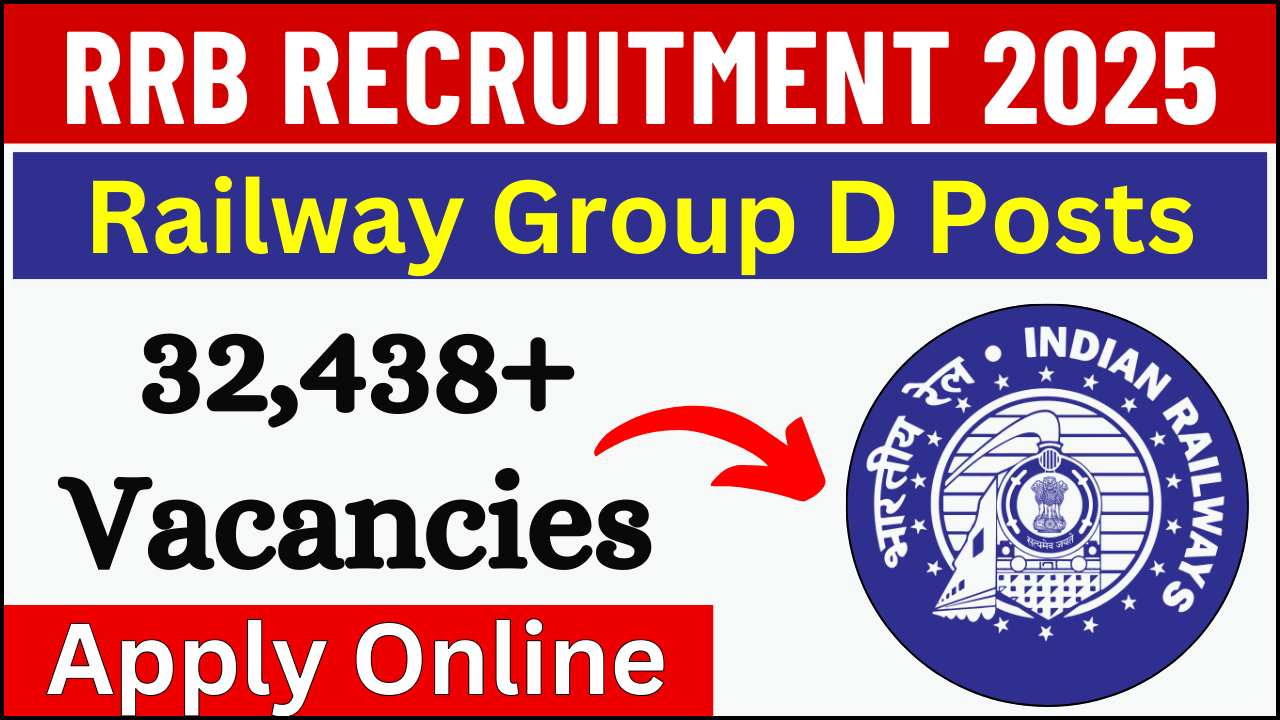 RRB Railway Group D Recruitment 2025: Apply for 32,438 Posts Now