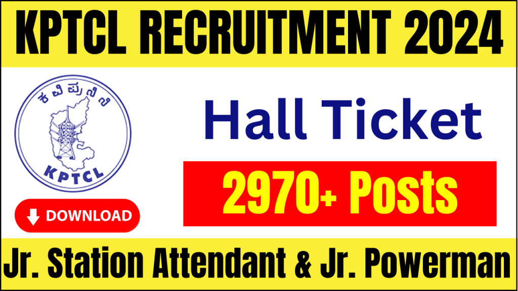 KPTCL Hall Ticket 2024