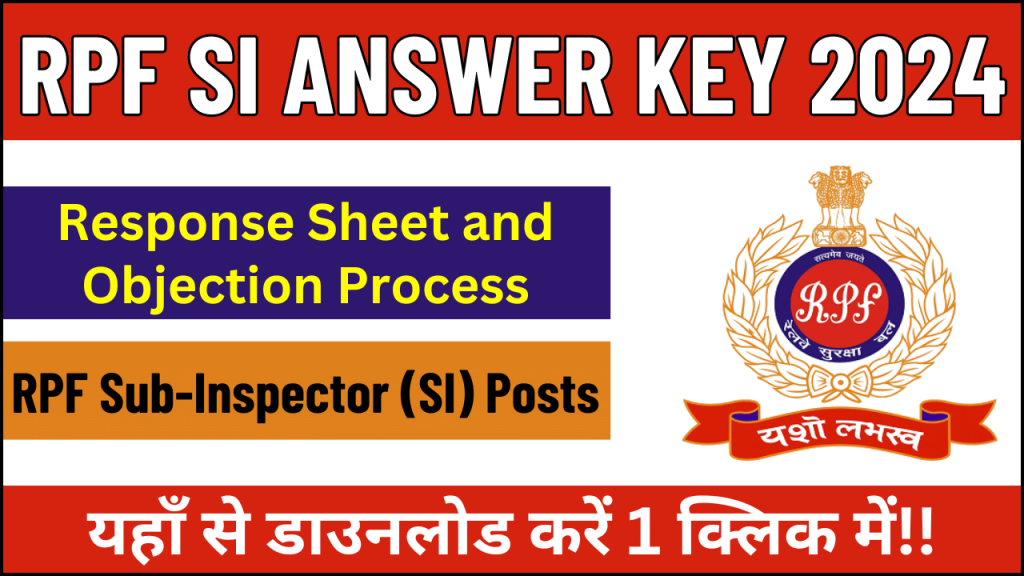 RPF SI Answer Key 2024