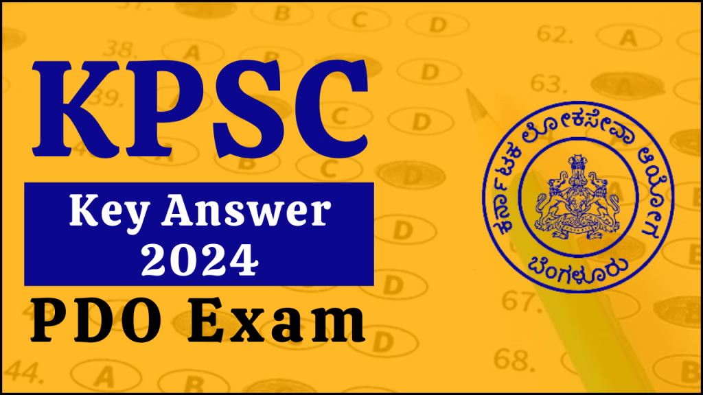 KPSC PDO Key Answer 2024